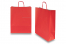 Sacs papier kraft avec anses rondes - rouge, 320 x 120 x 410 mm, 100 gr | Paysdesenveloppes.be