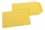 Pochettes en papier kraft couleur - Jaune bouton d'or, 85 x 125 mm | Paysdesenveloppes.be