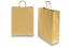 Sacs papier kraft avec anses rondes - or, 320 x 120 x 410 mm, 100 gr | Paysdesenveloppes.be