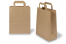 Sacs papier kraft avec anses plates - marron, 220 x 105 x 280 mm | Paysdesenveloppes.be