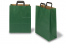 Sacs papier kraft avec anses plates - vert, 320 x 140 x 420 mm | Paysdesenveloppes.be