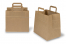 Sacs papier kraft avec anses plates - marron, 260 x 175 x 245 mm | Paysdesenveloppes.be