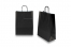 Sacs papier kraft avec anses rondes - noir, 260 x 120 x 350 mm, 90 gr | Paysdesenveloppes.be