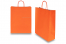 Sacs papier kraft avec anses rondes - orange, 320 x 120 x 410 mm, 100 gr | Paysdesenveloppes.be