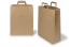 Sacs papier kraft avec anses plates - marron, 320 x 140 x 420 mm | Paysdesenveloppes.be