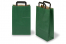 Sacs papier kraft avec anses plates - vert, 220 x 105 x 360 mm | Paysdesenveloppes.be