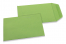 Pochettes en papier kraft couleur - Vert pomme, 85 x 125 mm | Paysdesenveloppes.be