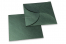 Enveloppe cadeau forme fleur - Vert | Paysdesenveloppes.be