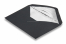 Enveloppes doublées noir - doublure argent | Paysdesenveloppes.be