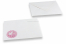 Enveloppes pour faire-part de naissance - Blanc + It's a girl | Paysdesenveloppes.be