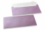 Enveloppes de couleurs nacrées - Lilas, 110 x 220 mm | Paysdesenveloppes.be