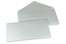 Enveloppes colorées pour cartes de voeux - argent métallisé, 110 x 220 mm | Paysdesenveloppes.be