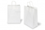 Sacs papier kraft avec anses rondes - blanc, 260 x 120 x 350 mm, 90 gr | Paysdesenveloppes.be