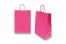 Sacs papier kraft avec anses rondes - rose vif, 260 x 120 x 350 mm, 90 gr | Paysdesenveloppes.be