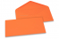 Enveloppes colorées pour cartes de voeux - orange, 110 x 220 mm | Paysdesenveloppes.be