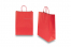 Sacs papier kraft avec anses rondes - rouge, 260 x 120 x 350 mm, 90 gr | Paysdesenveloppes.be