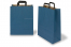 Sacs papier kraft avec anses plates - bleu, 320 x 140 x 420 mm | Paysdesenveloppes.be