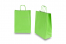 Sacs papier kraft avec anses rondes - vert, 260 x 120 x 350 mm, 90 gr | Paysdesenveloppes.be