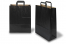 Sacs papier kraft avec anses plates - noir, 320 x 140 x 420 mm | Paysdesenveloppes.be