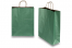 Sacs papier kraft avec anses rondes - vert foncé métallisé, 320 x 120 x 410 mm, 100 gr | Paysdesenveloppes.be