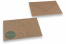 Enveloppes pour faire-part de naissance - Marron + baby bleu | Paysdesenveloppes.be