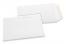 Pochettes en papier kraft couleur - Blanc, 85 x 125 mm | Paysdesenveloppes.be