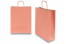 Sacs papier kraft avec anses rondes - rose saumon, 320 x 120 x 410 mm, 100 gr | Paysdesenveloppes.be