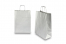 Sacs papier kraft avec anses rondes - argent, 260 x 120 x 350 mm, 90 gr | Paysdesenveloppes.be