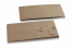 Enveloppes avec fermeture Japonaise - 110 x 220 x 25 mm, kraft brun | Paysdesenveloppes.be