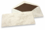 Enveloppes Marbre - 110 x 220 mm, marbré beige, doublure intérieure beige | Paysdesenveloppes.be