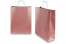 Sacs papier kraft avec anses rondes - rouge métallique, 320 x 120 x 410 mm, 100 gr | Paysdesenveloppes.be