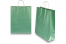 Sacs papier kraft avec anses rondes - vert métallisé, 320 x 120 x 410 mm, 100 gr | Paysdesenveloppes.be