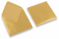 Enveloppes cartes de voeux couleur or 150 x 150 mm | Paysdesenveloppes.be