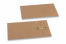 Enveloppes avec fermeture Japonaise - 110 x 220 mm, marron | Paysdesenveloppes.be