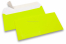 Enveloppes fluo - jaune, sans fenêtre | Paysdesenveloppes.be