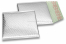 Enveloppes à bulles ECO métallique - argent 165 x 165 mm | Paysdesenveloppes.be