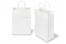 Sacs papier kraft avec anses rondes - blanc, 220 x 100 x 310 mm, 90 gr | Paysdesenveloppes.be