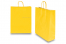 Sacs papier kraft avec anses rondes - jaune, 320 x 120 x 410 mm, 100 gr | Paysdesenveloppes.be