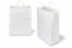 Sacs papier kraft avec anses rondes - blanc, 320 x 140 x 420 mm, 100 gr | Paysdesenveloppes.be