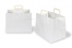 Sacs papier kraft avec anses plates - blanc, 317 x 218 x 245 mm | Paysdesenveloppes.be