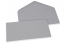 Enveloppes colorées pour cartes de voeux - gris, 110 x 220 mm | Paysdesenveloppes.be