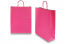 Sacs papier kraft avec anses rondes - rose vif, 320 x 120 x 410 mm, 100 gr | Paysdesenveloppes.be