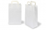 Sacs papier kraft avec anses plates - blanc, 220 x 105 x 360 mm | Paysdesenveloppes.be