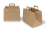 Sacs papier kraft avec anses plates - marron 317 x 218 x 245 mm | Paysdesenveloppes.be