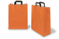 Sacs papier kraft avec anses plates - orange, 320 x 140 x 420 mm | Paysdesenveloppes.be