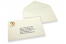 Enveloppes crème pour cartes de voeux - example imprimé | Paysdesenveloppes.be