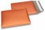 Enveloppes à bulles ECO métallisées mat colorées - orange 180 x 250 mm | Paysdesenveloppes.be