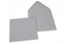 Enveloppes colorées pour cartes de voeux - gris, 155 x 155 mm | Paysdesenveloppes.be